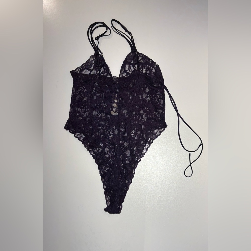 Victoria's Secret Purple Lace Bodysuit & Victoria Secret Yellow Baby Doll Nighty